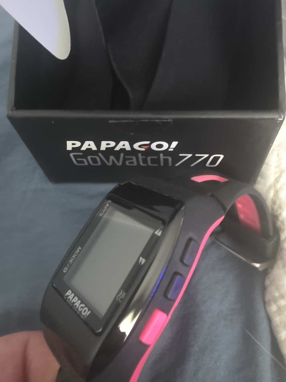 GoWatch 770 Women's Black and Pink Sport Watch